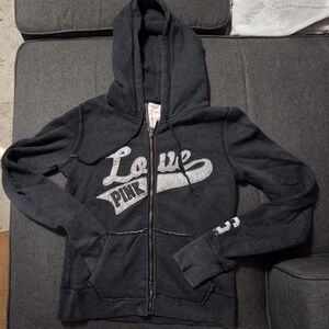 Vintage PINK Victoria's Secret  Hoodie - Gray